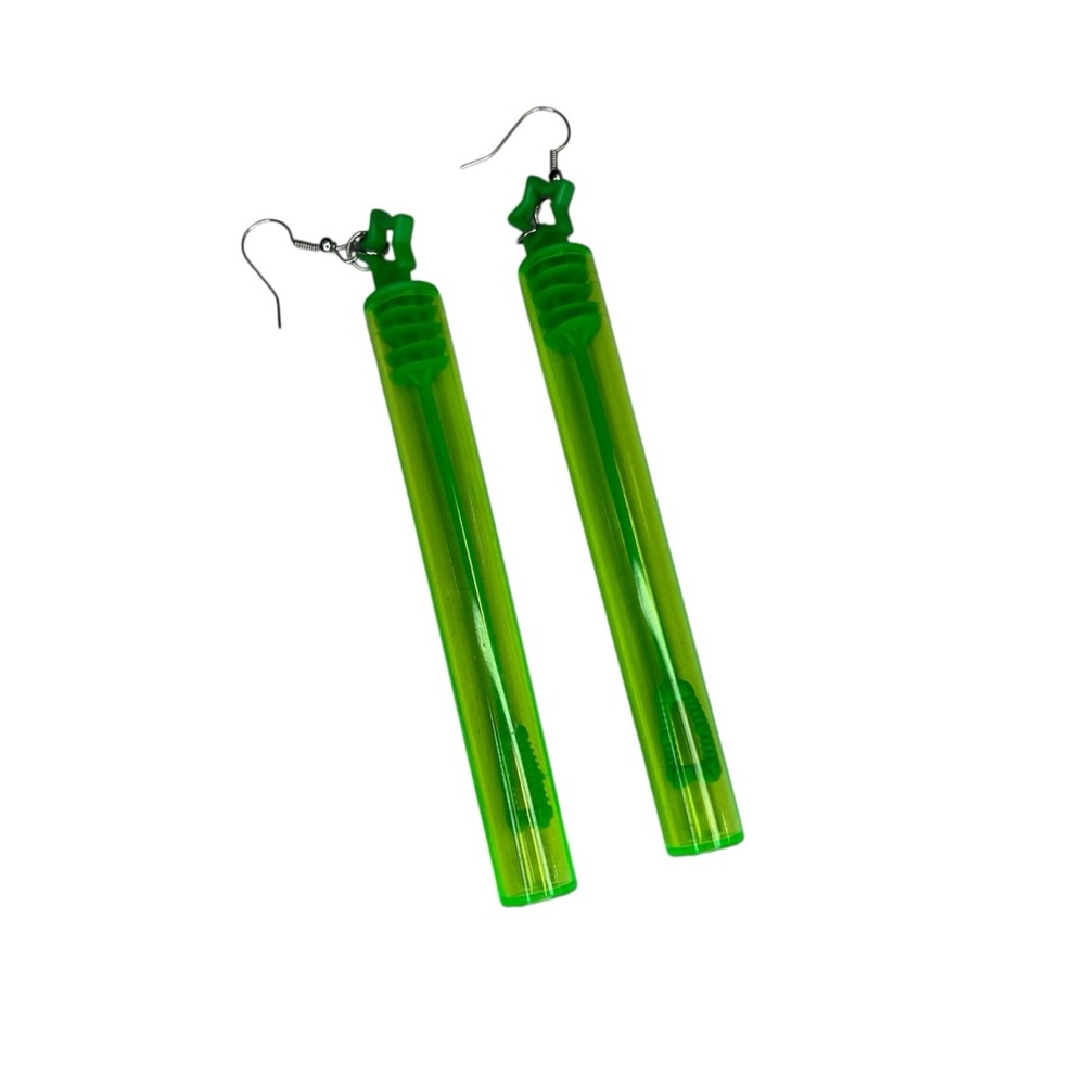 Bubble tube funky earrings!